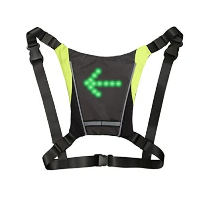 Imagen de Mochila con Función Intermitente,Nocturno Chaleco Reflectante De Seguridad LED Intermitente, Seguridad, Visibilidad Ciclismo Indicador ,para ( Color : Gris )