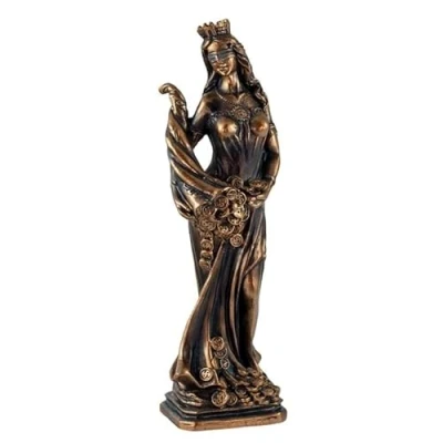 Imagen de Figura Diosa de la Fortuna Resina Pintada a Mano 20 cm