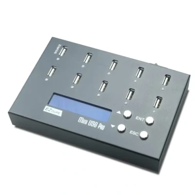 Imagen de EZ Dupe 1:9 Duplicador de Memoria USB Clonador Autónomo Drivepen USB, Copia Sector por Sistema y Ficheros, 45MB/s (Mini Pro)