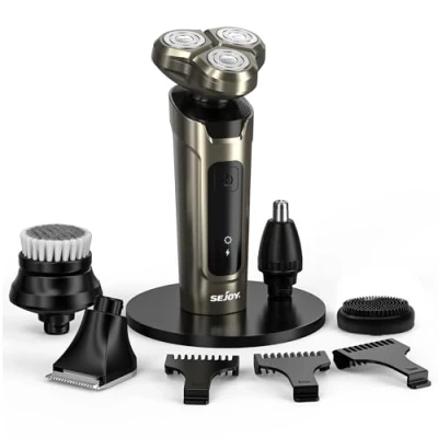 Imagen de Afeitadora Electrica Hombre, Maquina de Afeitar Barba Cuerpo Eléctrica en Seco y Húmedo 5 1, IPX7 Resistente al Agua, Razor Multifuncional