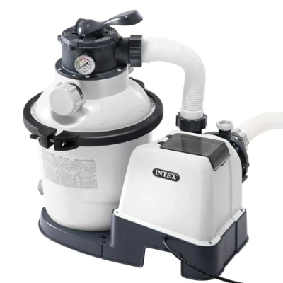 Imagen de INTEX 26644 Depuradora de Arena Krystal Clear 5,700 L/H, Para piscinas desmontables hasta 29.100 L, 6 funciones y sistema bloqueo