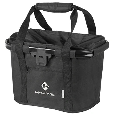 Imagen de M Wave 122384 Cesta Delantera Potencia, Unisex, Negro, Talla Única