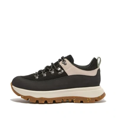 Imagen de Fitflop Neo D HYKER Canvas/Suede Walking Trainers, Zapatos para Senderismo Mujer, Black, 56 EU