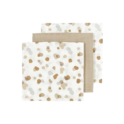 Imagen de MEYCO Baby Stains paños de Muselina, 3 Piezas (pañales Muselina 100% algodón, absorbentes y Secado rápido, Accesorio Multifuncional para bebés), Arena