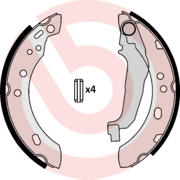 Imagen de BREMBO S 56 507 Zapatas de freno 180 27 con palanca mano NISSAN: MICRA 2 norauto, oscaro, mister auto