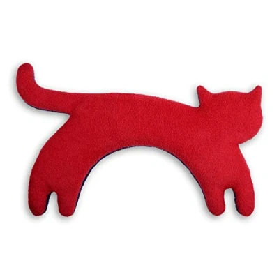 Imagen de SACO TÉRMICO Leschi de semillas para microondas/para la tensión cervical/Animal: Gata Minina, pie, rojo