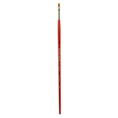 Imagen de Winsor &amp; Newton Sceptre Gold II Pincel Plano con Mango Largo, Rojo, Nr. 6 5 mm