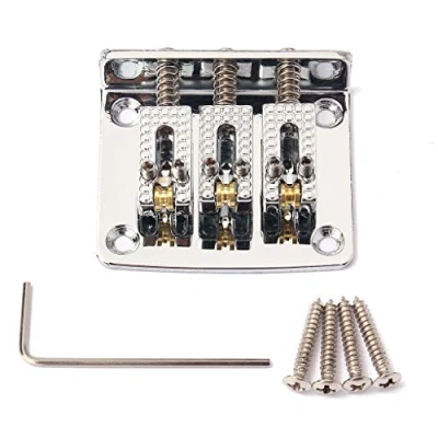 Imagen de Alnicov Cigar Box Piezas para guitarra, 3 cuerdas, cromo duro, cola ajustable, color