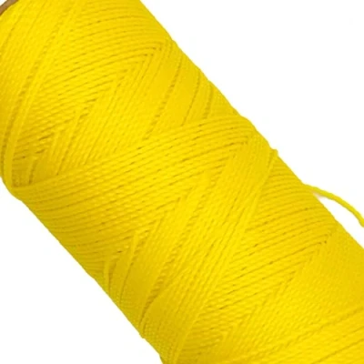 Imagen de Linhasita Bobina hilo encerado 100gr / 170 metros 1 mm de grosor poliester (Amarillo Limon)
