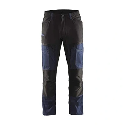 Imagen de Blaklader 145618458699C152 Service Pantalón de trabajo con elástico, color azul marino y negro, talla C152