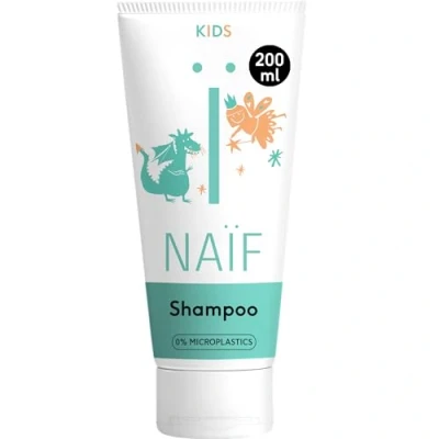 Imagen de Naïf Champú para Niños Limpieza Suave Cuero Cabelludo Sensible Sin Microplásticos, Parabenos ni Sulfatos Vegano Dermatológicamente Probado 200ml