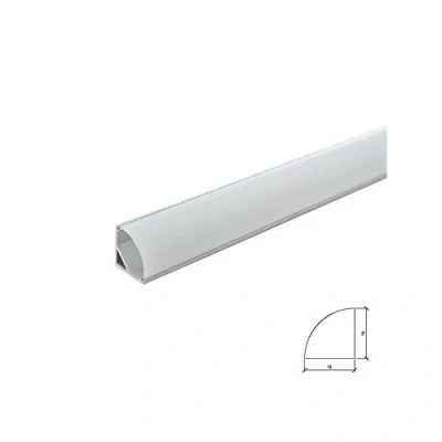 Imagen de Perfíl Aluminio para Tira LED Instalación Esquinas Difusor Opal x 2M Greenice