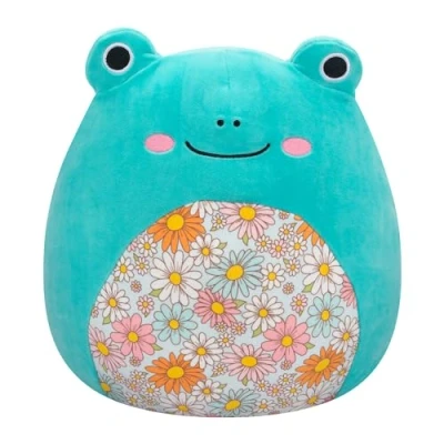 Imagen de Squishmallows SQCR05383 Robert The Aqua Frog con Vientre Floral, Multicolor