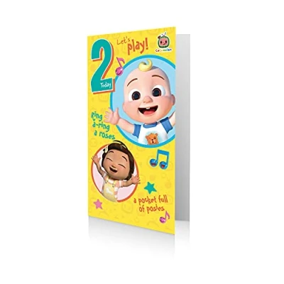 Imagen de Danilo Promotions LTD Tarjeta de cumpleaños CoComelon, 2 años y
