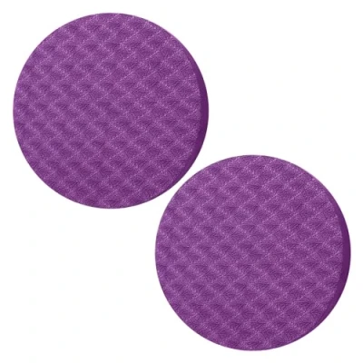 Imagen de 1 par de rodilleras yoga, antideslizantes, para codo y practicar gimnasia, anticolisión, esterilla yoga mujer, danza deportiva (morado oscuro)