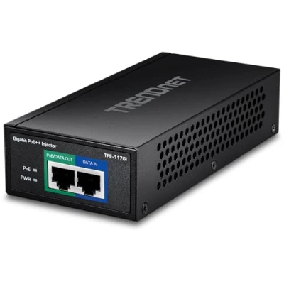 Imagen de TRENDnet TPE 117GI Inyector Ultra PoE Gigabit, Color Negro
