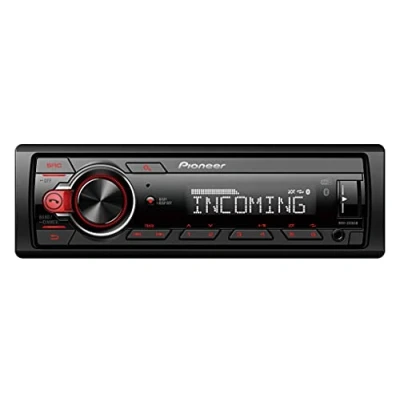 Imagen de Pioneer MVH 330DAB AN, Radio de Coche 1DIN con RDS y Dab+, USB, Entrada AUX, Bluetooth, Baja Profundidad Montaje Antena Dab