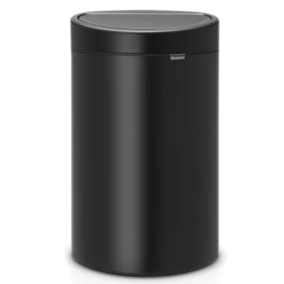 Imagen de Brabantia Touch Bin Cubo de basura, 40 Litros, negro mate