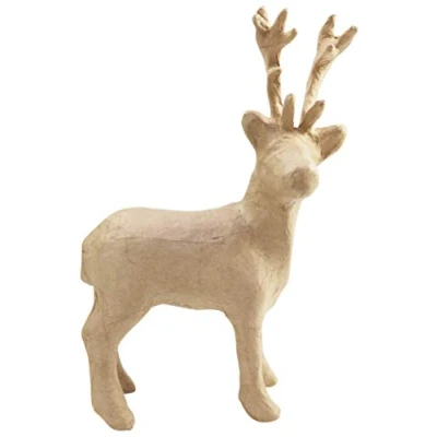 Imagen de Clairefontaine ES Décopatch SA207C Soporte de papel maché, 7 x 16,5 26,5 cm, diseño reno