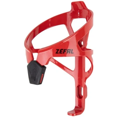 Imagen de ZEFAL Pulse A2 Portabidon Bicicleta Portabidones MTB y de Carretera Soporte Botella Fabricado en Francia Porta Botellas para Ligera 26g Rojo Fuego