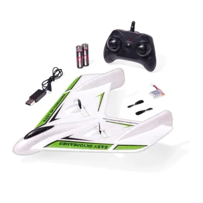 Imagen de Carson 500505035 Easy Skydreamer 2.4G 100% RTF Verde aeromodelo teledirigido, avión RC, Modelo Robusto (Ready to Fly) para Principiantes, Incl. Pilas y Mando a Distancia