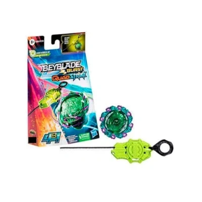 Imagen de Hasbro Beyblade Burst QuadStrike Kit Inicial con Top Chain Kerbeus K8 Juego de Batalla Lanzador Incluido para niños y niñas