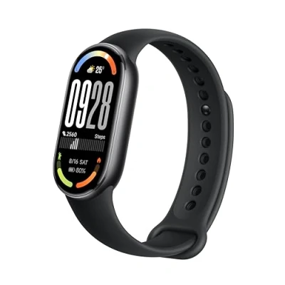 Imagen de Xiaomi Smartband 10,Pantalla AMOLED de 1,72, Carga rápida, 150+ Modos Deportivos. Monitorización Salud y sueño. HyperOS 2.0. Impermeable 5ATM, Brújula,Negro