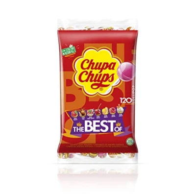 Imagen de Chupa Chups Original Caramelo con Palo, de Sabores Variados, 120 x 12g