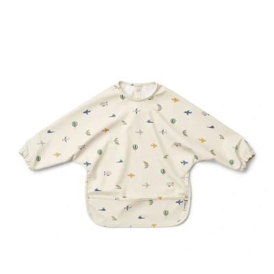 Imagen de Liewood Merle Printed CAPE BIB Unisex Otros accesorios para niños, Talla: One Size, Aviator / ecru