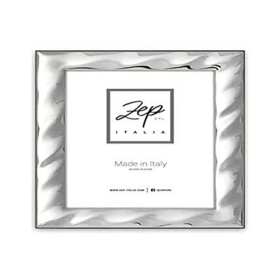 Imagen de Marco SAVONA de mesa plata Plated para fotos 13 x 18, posicionable horizontalmente. Chapado en plata. Fabricado Italia