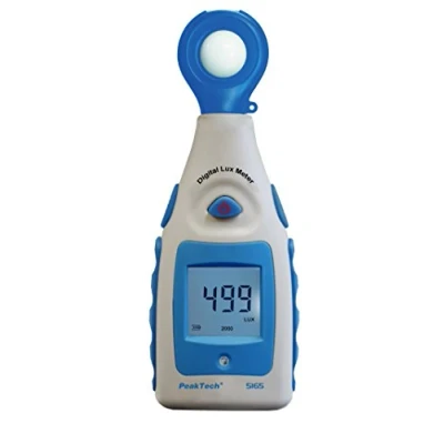 Imagen de PeakTech Luxómetro digital, medidor de luz, iluminación, brillo, con rango medición 0 200000 lux, 1 pieza, P 5165