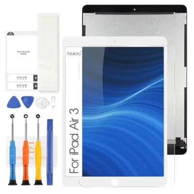 Imagen de pantalla LCD para iPad aire 3 10.5 2019 táctil reemplazo montaje digitalizador con herramientas de reparación Air3 A2123, A2154, A2152 (blanco)