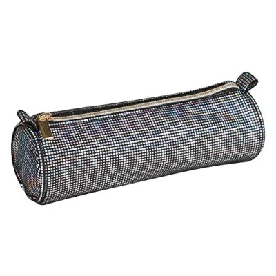 Imagen de Clairefontaine 420023C Estuche escolar redondo 7 x 22 cm, Disco Negro
