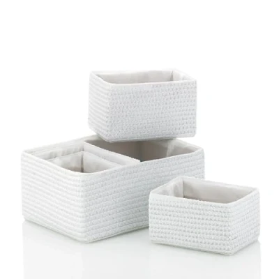 Imagen de Kela Juego de cestas Rimossa 5 Piezas Blancas, Plastic, White, One Size