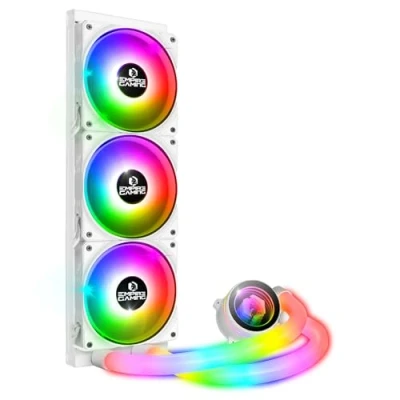 Imagen de EMPIRE GAMING Guardian P W360 Watercooling AIO PC Gamer ARGB Refrigeración líquida de 3 pines 5V 3x120MM Intel LGA 1700/1200/115X/1366/2066/2011, AMD AM5/AM4 Blanco