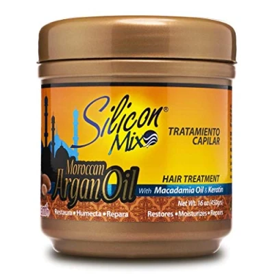 Imagen de Silicon Mix Tratamiento Capilar Acondicionador Profundo Aceite Argan Morrocan Oil 16OZ