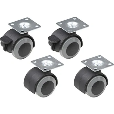 Imagen de Meister Ruedas dobles de 40 mm diámetro con placa, juego 4, 804300