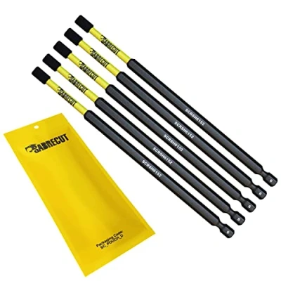 Imagen de 5 x SabreCut SCRH6152_5 152 mm H6 Juego de puntas destornillador impacto magnético hexagonales un solo extremo Heavy Duty Compatible con Dewalt Milwaukee Bosch Makita y otros