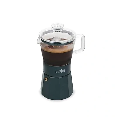 Imagen de La Cafetière, Verona Glass Cafetera, verde, 6 tazas, en caja de regalo