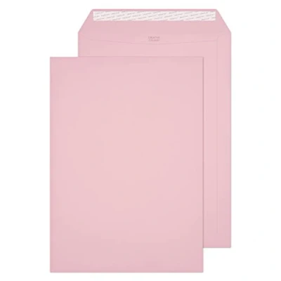 Imagen de Creative Colour C4 229 x 324 mm Wallet Peel and Seal Envelope Baby Pink (Pack of 250)
