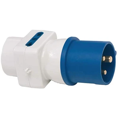 Imagen de Brennenstuhl 1081562 Adaptador CEE de 3 Pines 16 A/230 V, Enchufe CEE, 2 enchufes Italianos 10 A + A, 1 Schuko, (IP44)