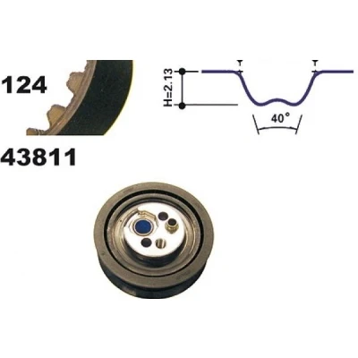 Imagen de MAPCO 23811 Kit de correa distribución 124 AUDI: 80 B4 Berlina, 100 C4 A6 Berlina