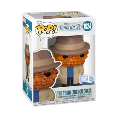 Imagen de FUNKO Pop! Marvel: Fantastic Four The Thing (Trench Coat) Exclusiva Amazon Figura de Vinilo Coleccionable Idea Regalo Mercancia Oficial Juguetes para Niños y Adultos