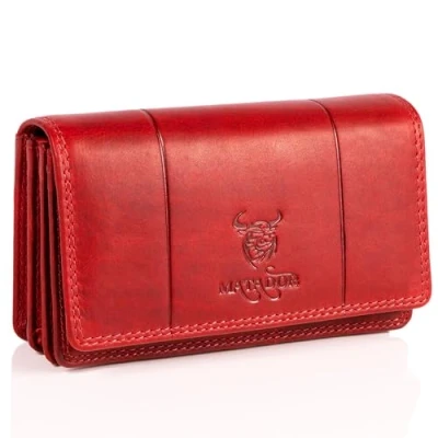 Imagen de MATADOR 3629 Cartera en formato largo para mujer, Rojo y rojo.