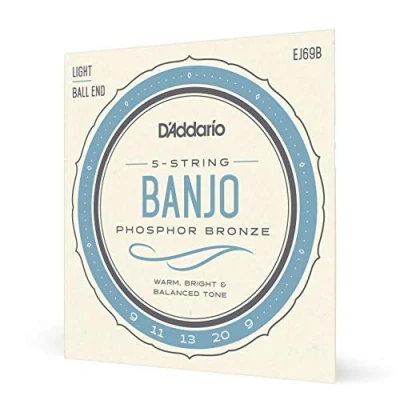 Imagen de D&#039;Addario EJ69 luz bronce fósforo 20 9 5 cuerdas con extremo de bola pared para