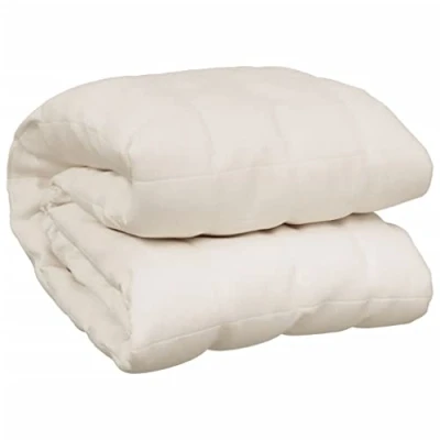 Imagen de vidaXL Manta con Peso Tela Color Crema Claro 122x183 cm 9 kg