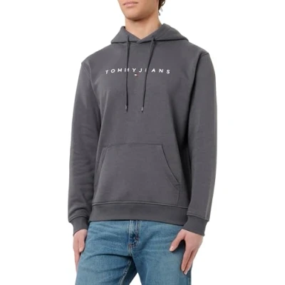 Imagen de Tommy Jeans Linear LOGO Hoodie Sudadera, Hombre, Talla: 44, Washed black
