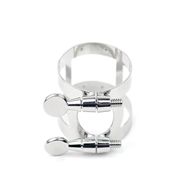 Imagen de Rico Nickel Plated Ligature and Cap for Alto Sax