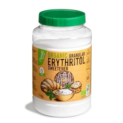Imagen de Eritritol Edulcorante Bio Orgánico Ecológico 10 g = 7g de Azúcar Sustituto del Keto y Paleo 0 Índice Glucémico Calorías Carbohidratos No OGM Castello since 1907 1 kg