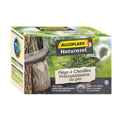 Imagen de Algoflash NATURASOL Trampa para orugas Processionarios del Pin, Fabricado en Francia, Kit Completo, 1 Pieza, BIOPIPIN2N
